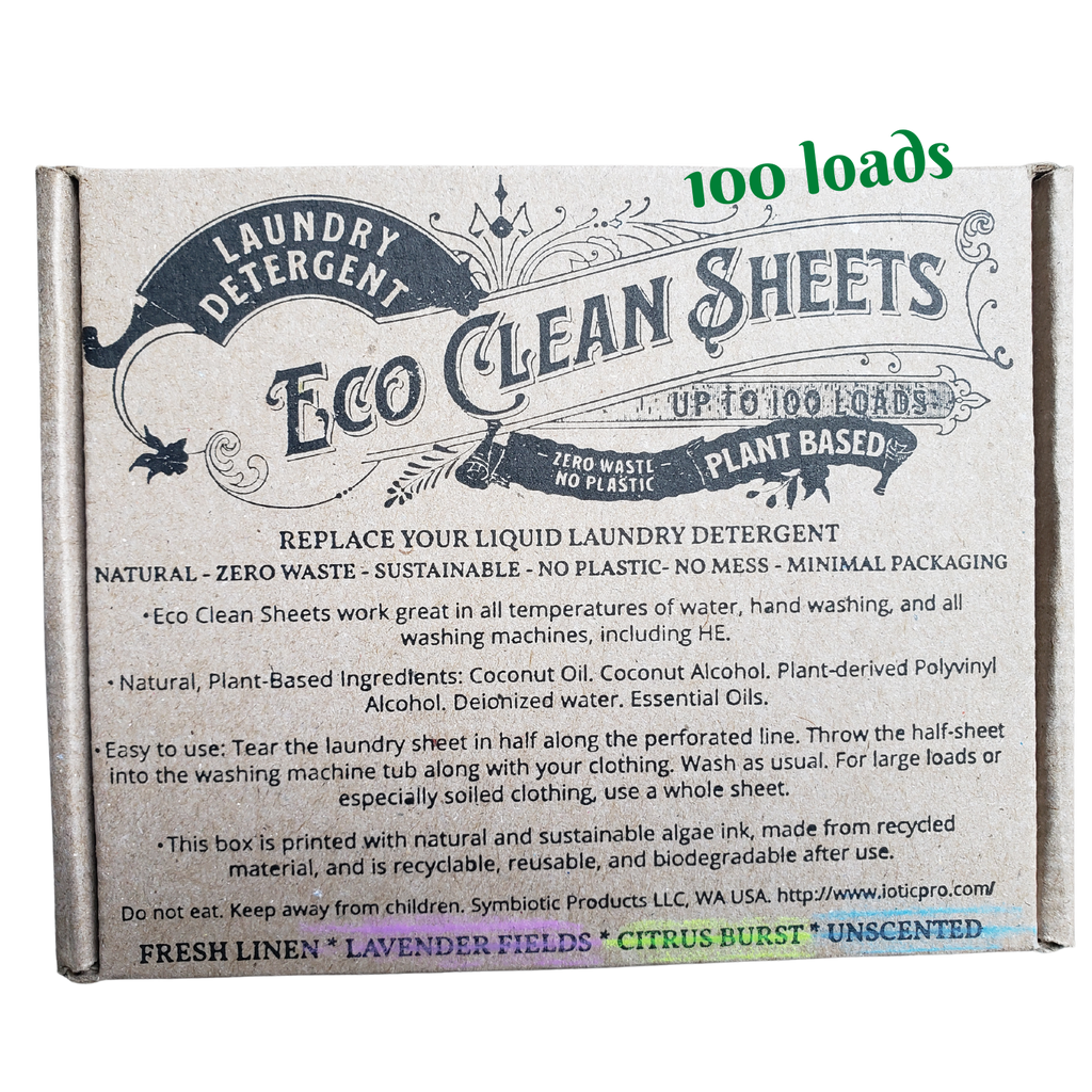 Eco Clean Sheets - Concentrated Laundry Detergent -100 Loads: Fresh Linen