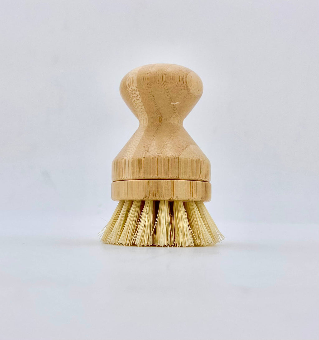 Bamboo Pot Scrubber - With replaceable head