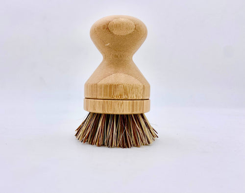 Bamboo Pot Scrubber - With replaceable head