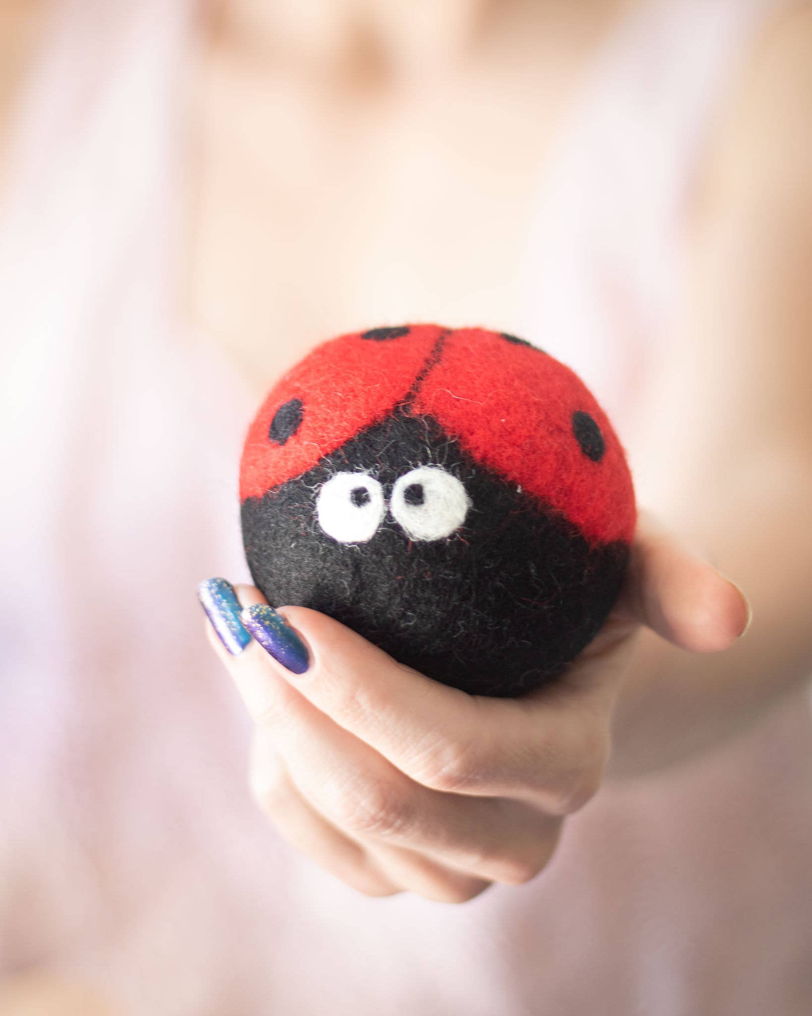 Dryer Balls: Ladybugs